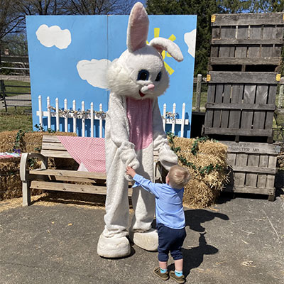 Visit with the Easter Bunny at Weber's Farm
