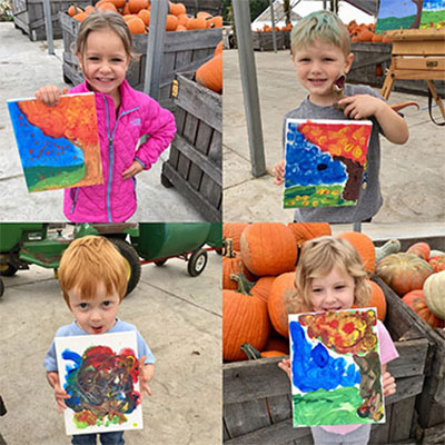 Let your kids create a masterpiece in our painting classes!